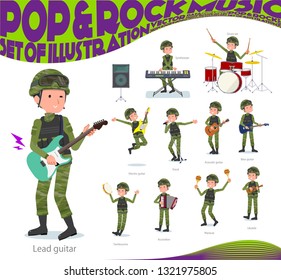 A set of Army Men playing rock 'n' roll and pop music.There are also various instruments such as ukulele and tambourine.It's vector art so it's easy to edit.