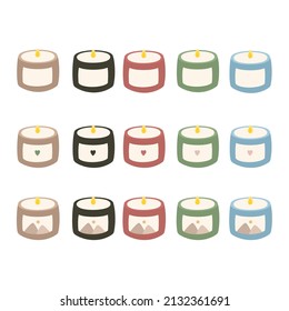 A set of aroma candles
