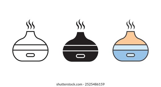 set of aromatic ambience oil graphic design illustration 