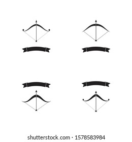 Set of Arrow archery icon vector illustration Logo Template design