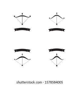 Set of Arrow archery icon vector illustration Logo Template design