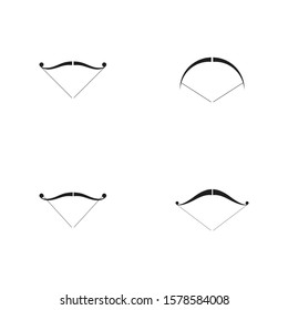 Set of Arrow archery icon vector illustration Logo Template design