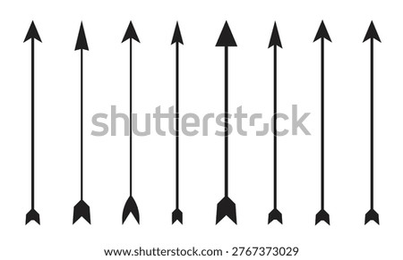 Set of Arrow archery icon vector illustration Logo Template design