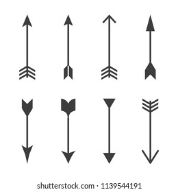 Set arrow of archery vector icons