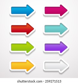 Set Arrow Buttons Stock Vector (Royalty Free) 259271513 | Shutterstock