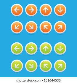 Set of Arrow Buttons or Icons