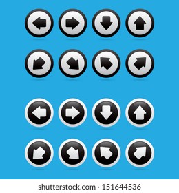 Set of Arrow Buttons or Icons