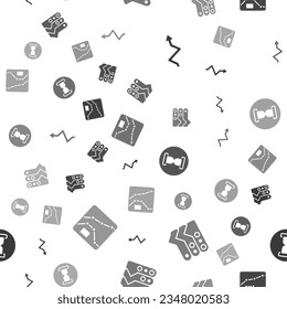 Establece Arrow, Graph, chart, diagrama, vidrio de hormigón antiguo con arena y en un patrón ininterrumpido. Vector