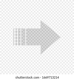 Set of Arrow Hand Drawn Design Element on transparent background. Vector design element.