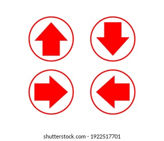Set Arrow Icon. Collection Different Arrows Sign In Vector, Easy To Use And Print Design Templates