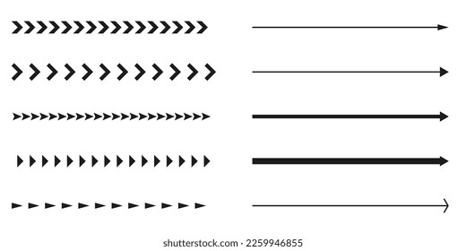 Set arrow icon. Collection different arrows sign. Black vector arrows vector