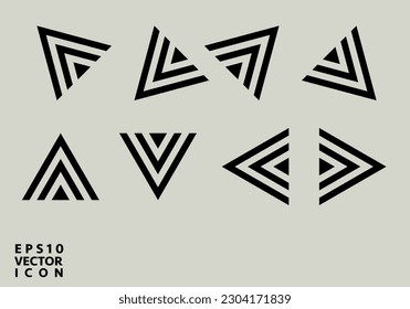Set arrow icon. Collection different arrows sign. Black vector arrows