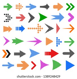 Set arrow icon. Different arrows sign – vector for stock