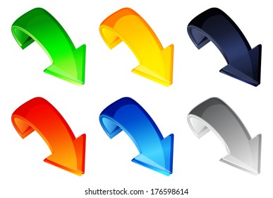 Set of Arrow Icon - Illustration