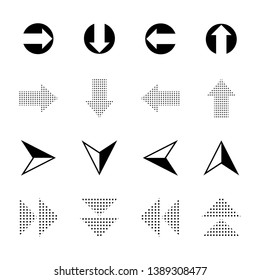 set of arrow icon illustration vector