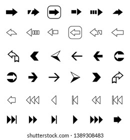 set of arrow icon illustration vector