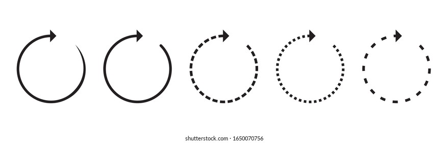 Set of arrow icon vector. Arrow symbol. Black color. Eps 10