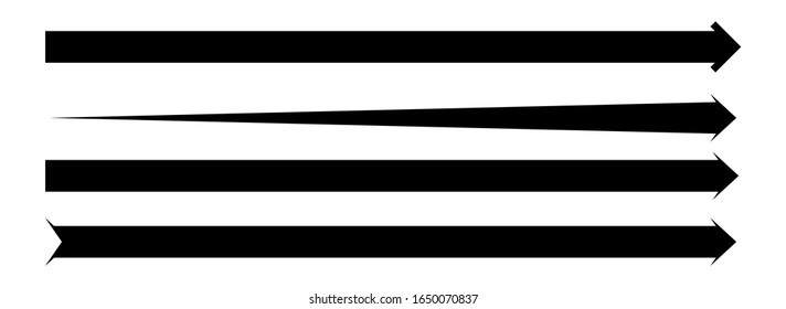 Set of arrow icon vector. Arrow symbol. Black color. Eps 10