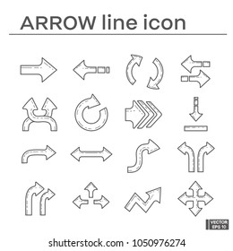 Set of arrow icons.