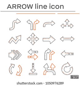 Set of arrow icons.