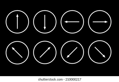 Set of arrow icons