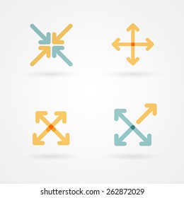 Set: arrow icons