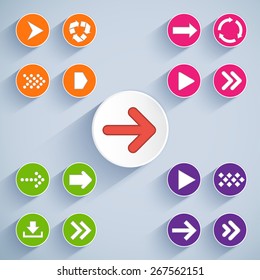 Set of arrow icons