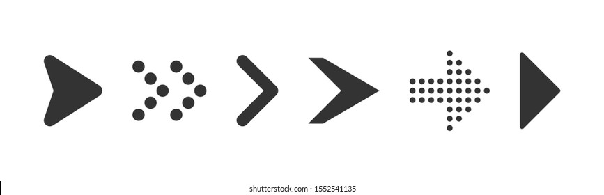 Set Arrow Icons For Business, Banking, Contact, Social Media, Technology, Logistic, Education, Sport, Medicine, Travel, Weather, Construction. Arrows Black Vector On White Background.