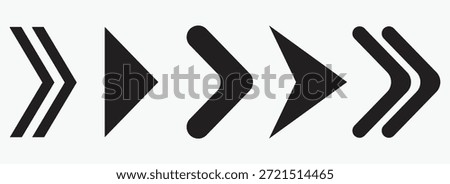 Set arrow icons. Collection arrows sign. Black arrow icon set.  Set for web design. Arrow icon set, arrow cursor. 