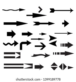 Set arrow icons. Arrow icon. Arrow vector collection