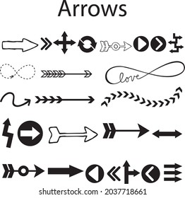 set of  arrow icons pack 
EPS 10
editable icons 