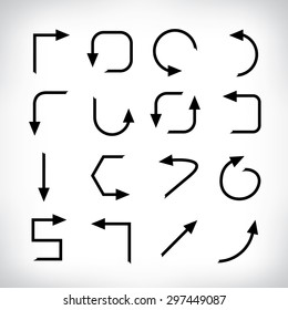 set of arrow icons, vector