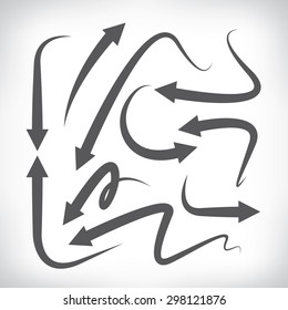 set of arrow icons, vector arrows