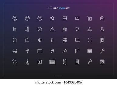 Establecer iconos de flecha ilustraciones vectoriales de elementos de diseño web.