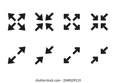 Conjunto de iconos de flecha. Ilustración del vector