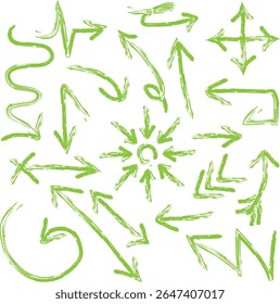 Conjunto de iconos de flecha. Formas de flecha de Ilustración vectorial en varios estilos.