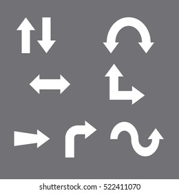 Set of arrow icons vector illustration