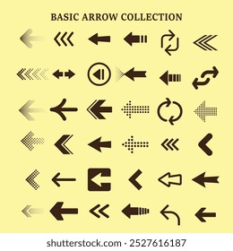 Set of arrow icons for web and mobile.