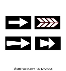 Set of arrow keys icon. Arrow symbol pack. Vector icon illustration on white background