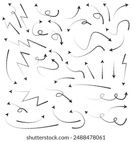 set of arrow line abstract illustration
