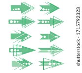set of arrow pointer cursors vector