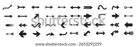 set arrow pointing different directions