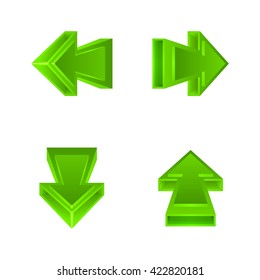 Set of arrow stickers 