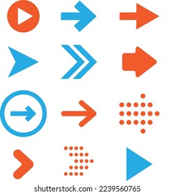 Set arrow symbol icon direction. position indication sign. Arrow angle. Computer Icons Arrow. Dotted arrows.