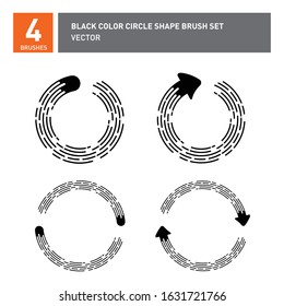 Set of arrow template, Vector illustration of curved arrow icons