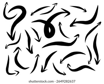 set of arrow with various type. stoack vector illustration.eps