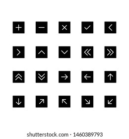 Set of arrow vector icons, arrow signs for webs and apps