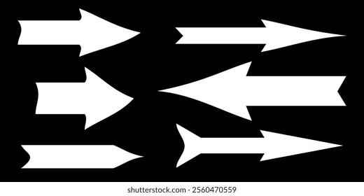 Set of Arrow vector isolated set. Black arrow, Curved arrows, next, circle collection for infographics, Flat illustration element circle, illustration Vector.