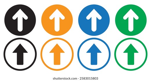 Set of arrows black icons. Circle arrows, rotate arrow, spinning loading symbol. Circular rotation loading elements, redo process. Vector Illustration.