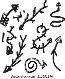 Set With Arrows For Clip Art Projects